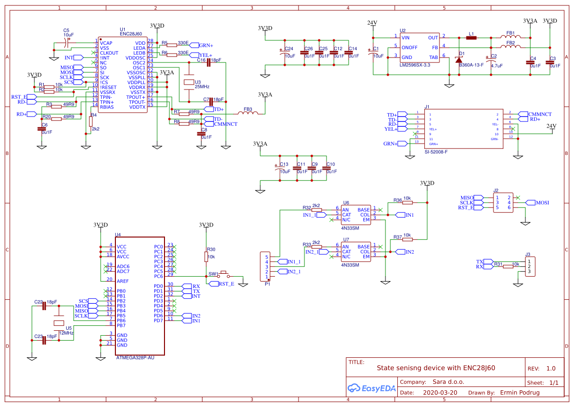 SSD_ENC28J60 - EasyEDA open source hardware lab