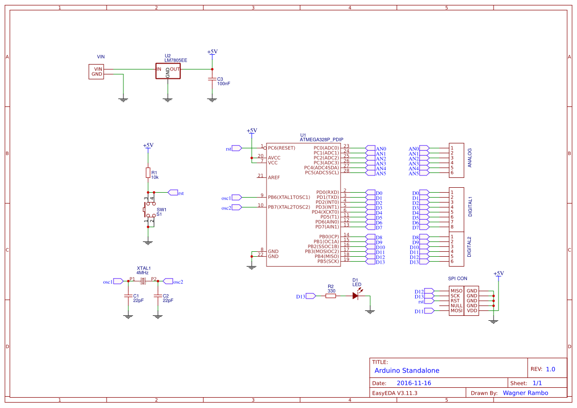Arduino Standalone - EasyEDA open source hardware lab