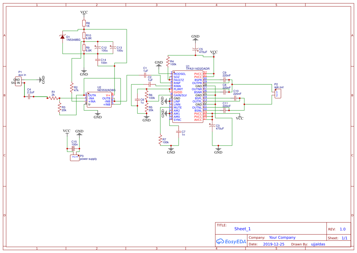 TPA3116 STEREO - OSHWLab
