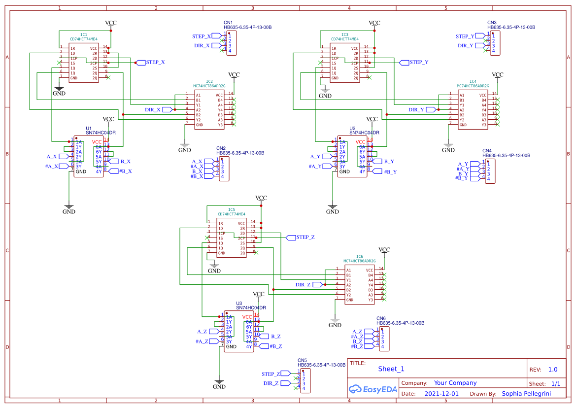 StepDirToAB - EasyEDA open source hardware lab