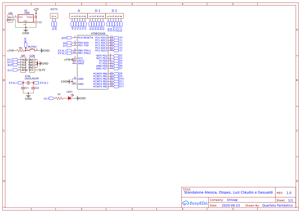 Arduino Standalone 3º bimestre - EasyEDA open source hardware lab