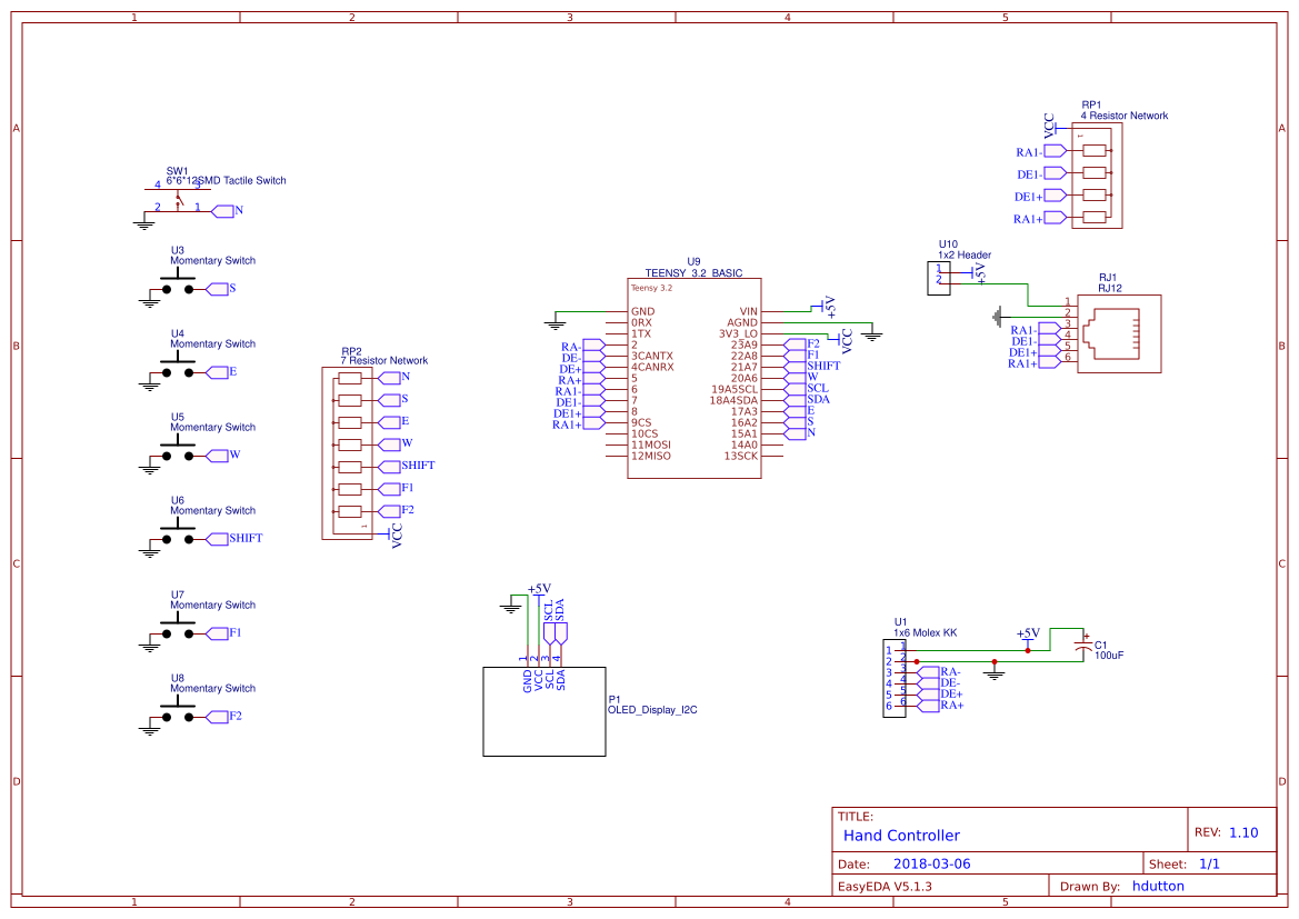 OnStep Smart Hand Controller copy - EasyEDA open source hardware lab