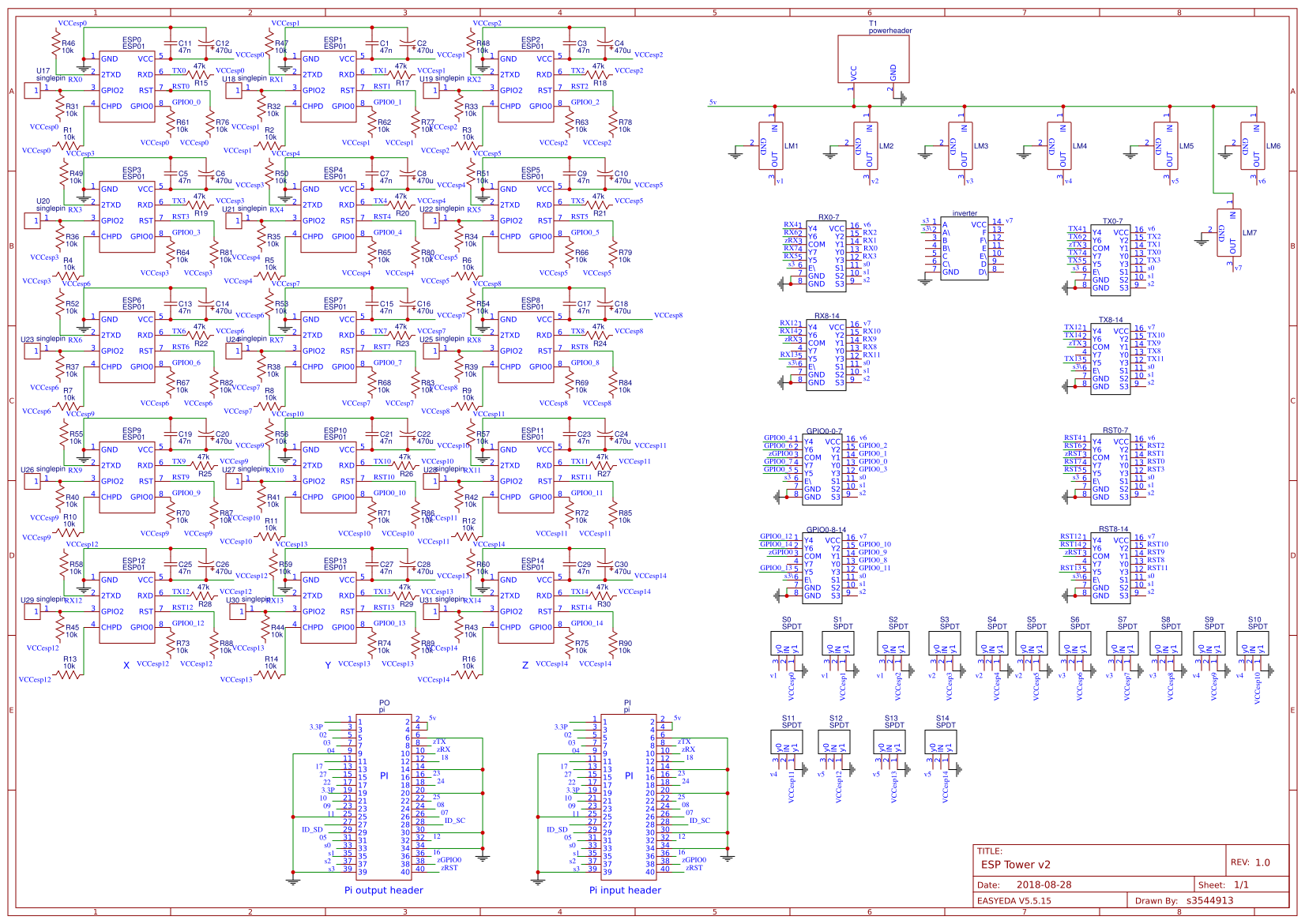 ESP Tower Version 2 - OSHWLab