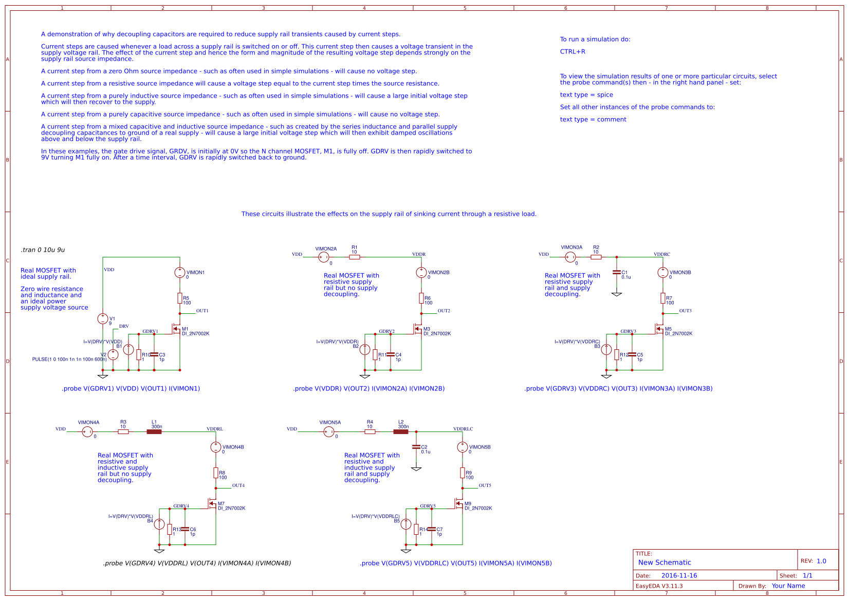 Power supply decoupling and why it matters. EasyEDA open source