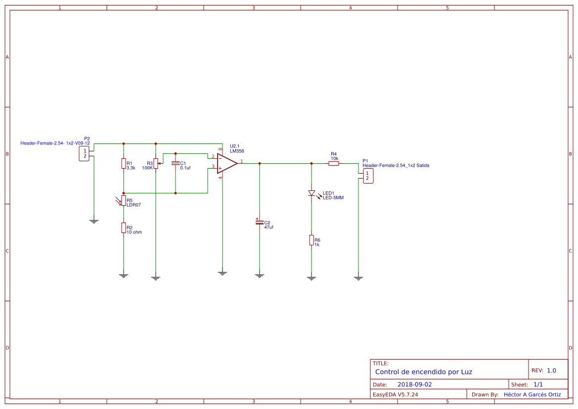 Proyecto de control electrónico - EasyEDA open source hardware lab