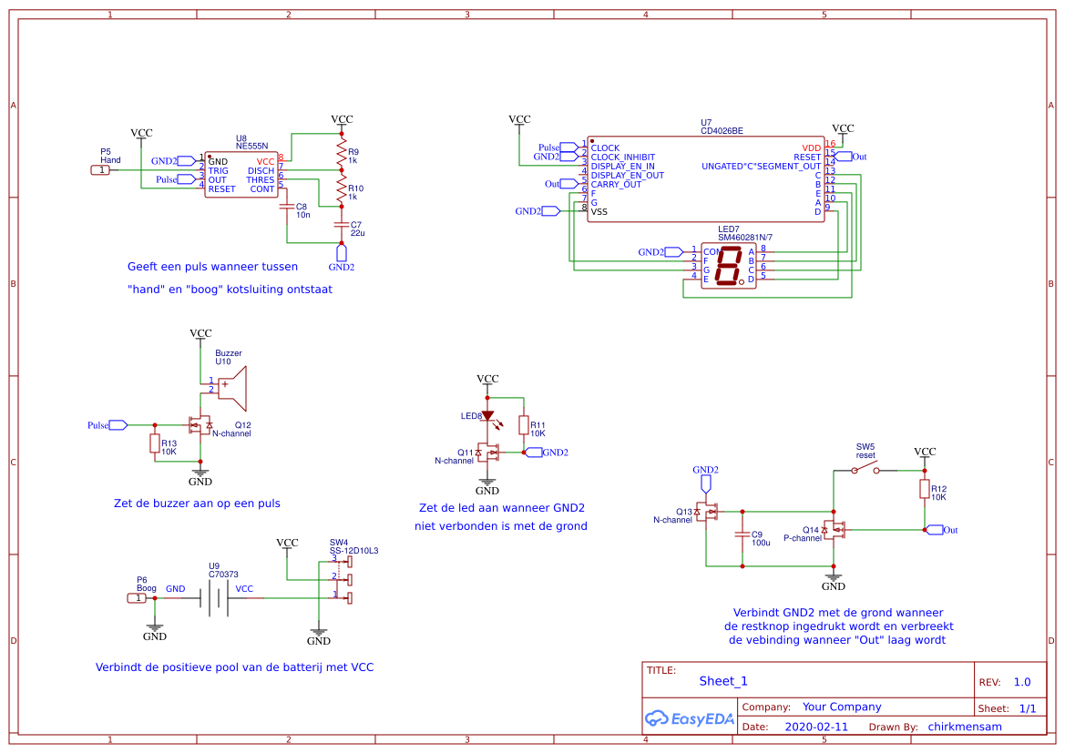 pcb elektronica 2.0 - EasyEDA
