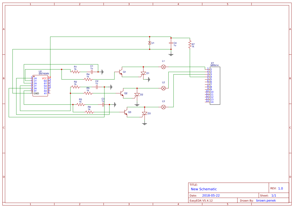 Running lights EasyEDA open source hardware lab