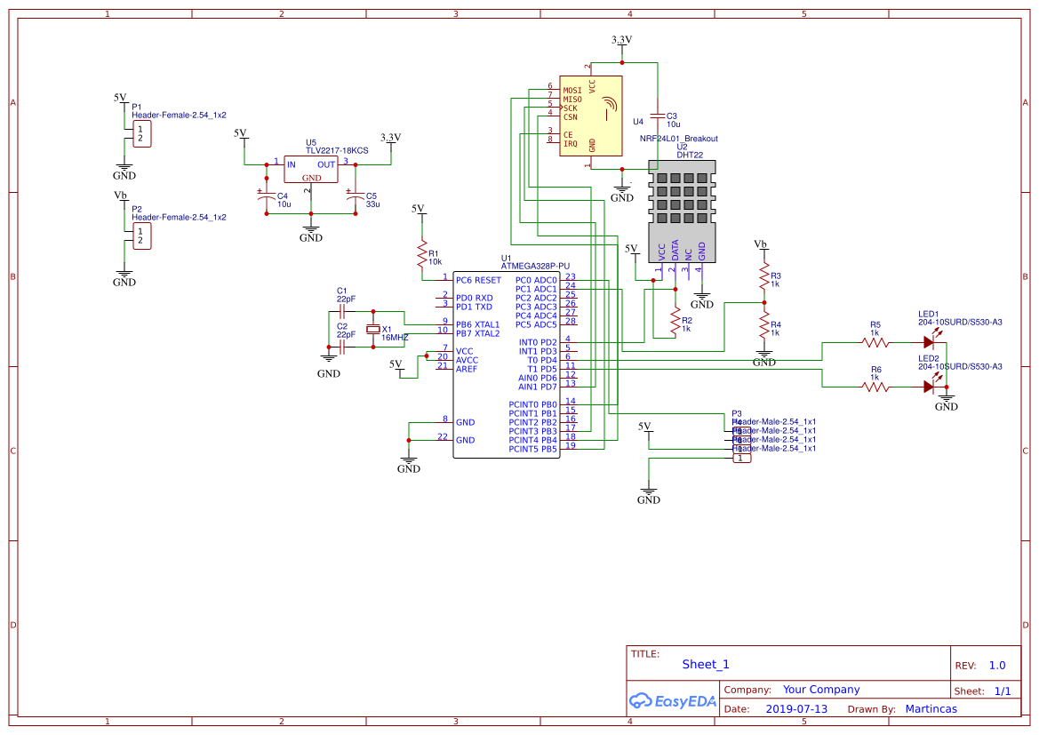 Sensor Temperatura - EasyEDA open source hardware lab