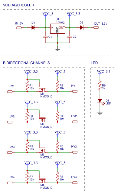 Reverse Engineering - I2C-compatible level shifter - bidirectional bus ...