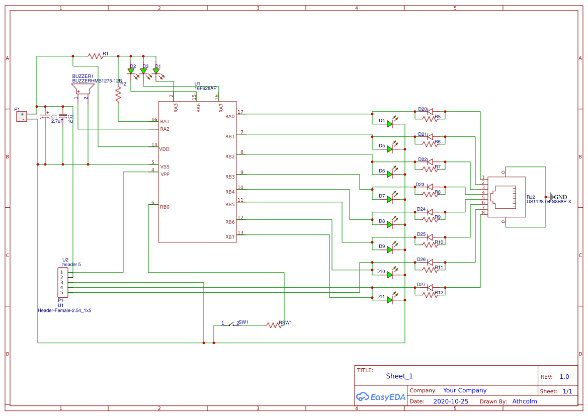 testeurPIC - EasyEDA open source hardware lab