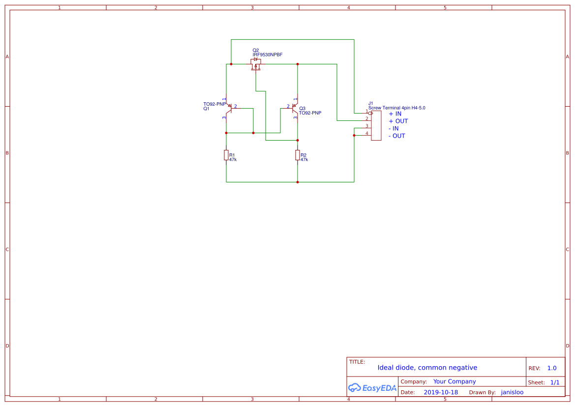 ideal diode EasyEDA open source hardware lab