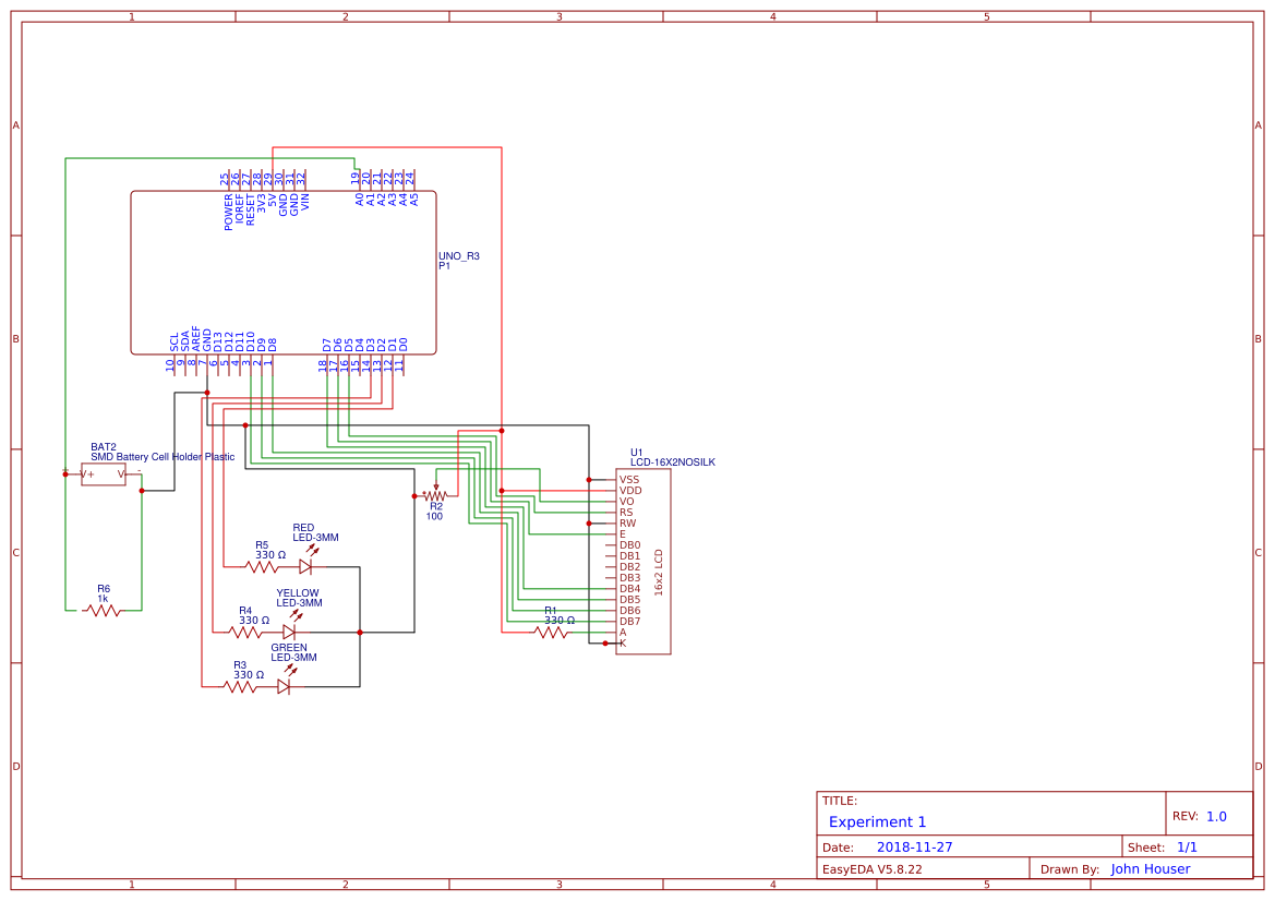 Experiment 1 - EasyEDA open source hardware lab