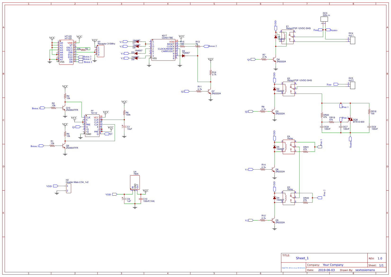 Receptor - EasyEDA open source hardware lab
