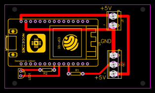 NodeMCU + лента - OSHWLab