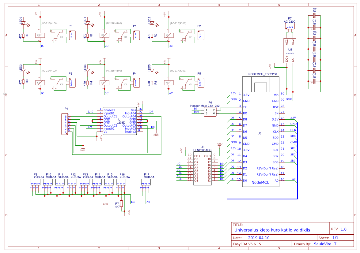 esp8266 webconfig ds18b20 relay controller - OSHWLab