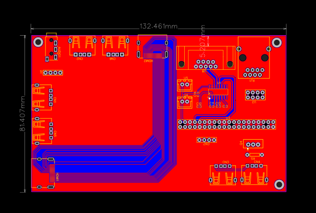 RPI GUI Extension Board - OSHWLab