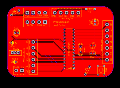 PCB Arduino - EasyEDA open source hardware lab