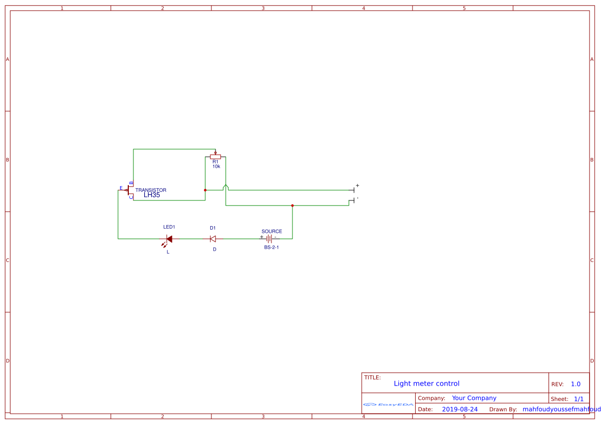 Light meter control - Platform for creating and sharing projects - OSHWLab
