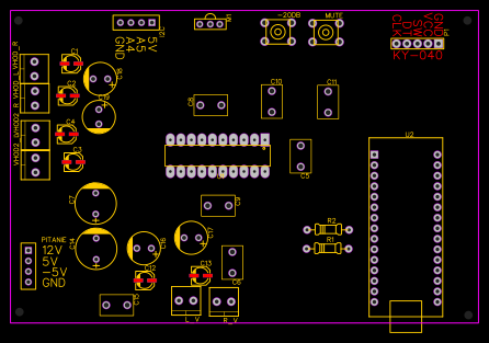 Tda8425 and arduino - OSHWLab