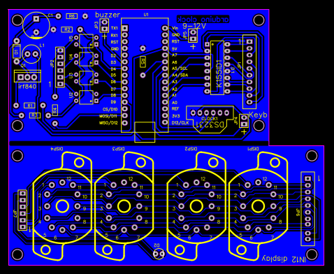 Часы на ИН-12 copy - Platform for creating and sharing projects - OSHWLab