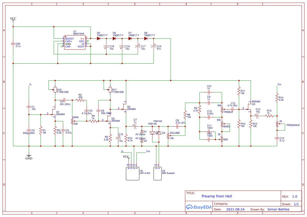 Preamp From Hell - OSHWLab