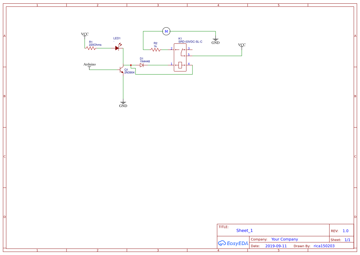 SISTEMA DE RIEGO RELE EasyEDA open source hardware lab