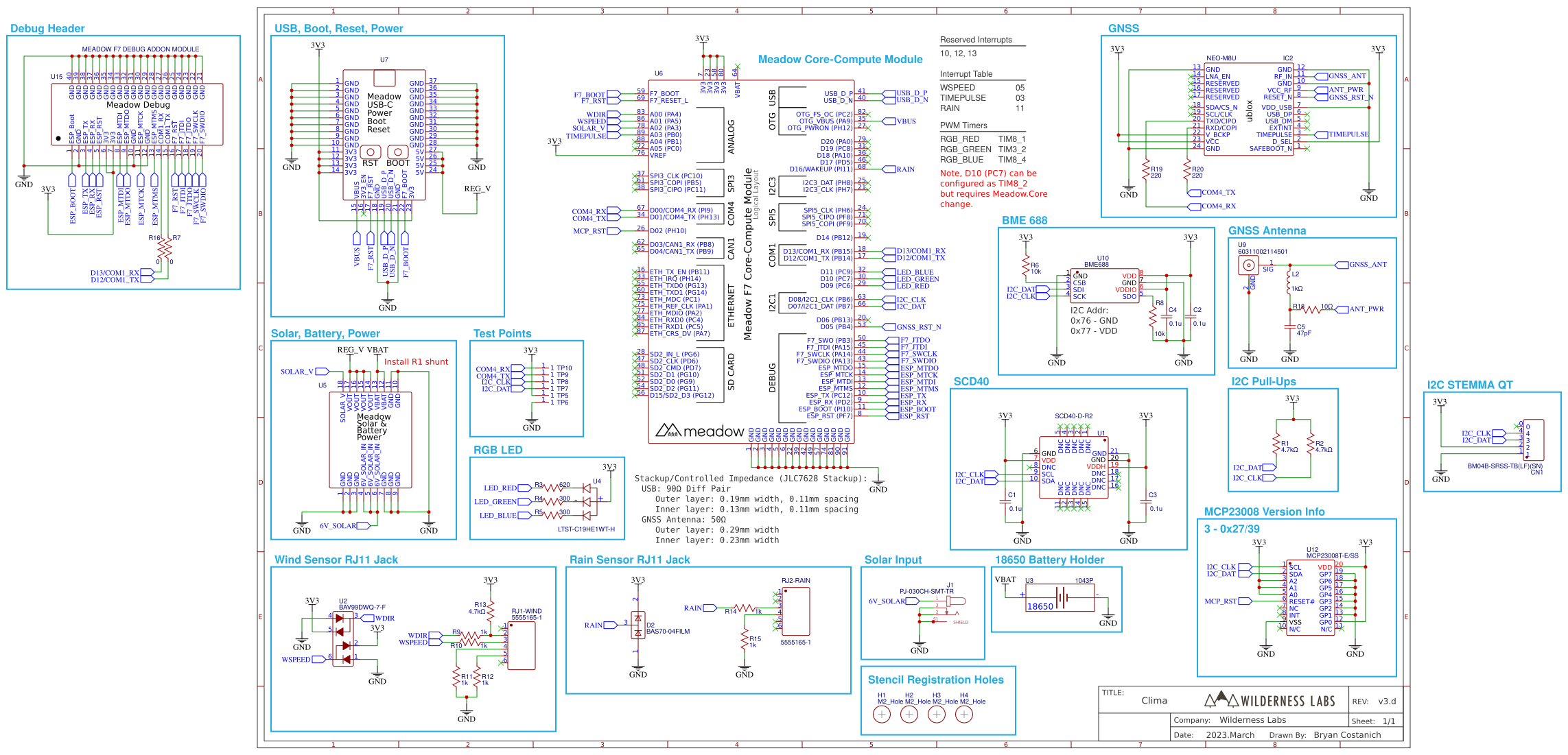 Wilderness Labs - Clima - EasyEDA open source hardware lab