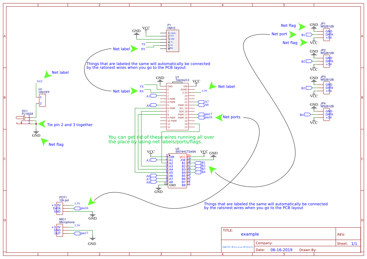 Using Nets example OSHWLab