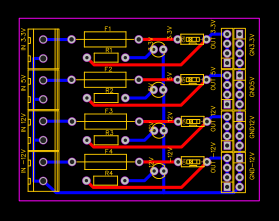 Placa distribución - EasyEDA open source hardware lab
