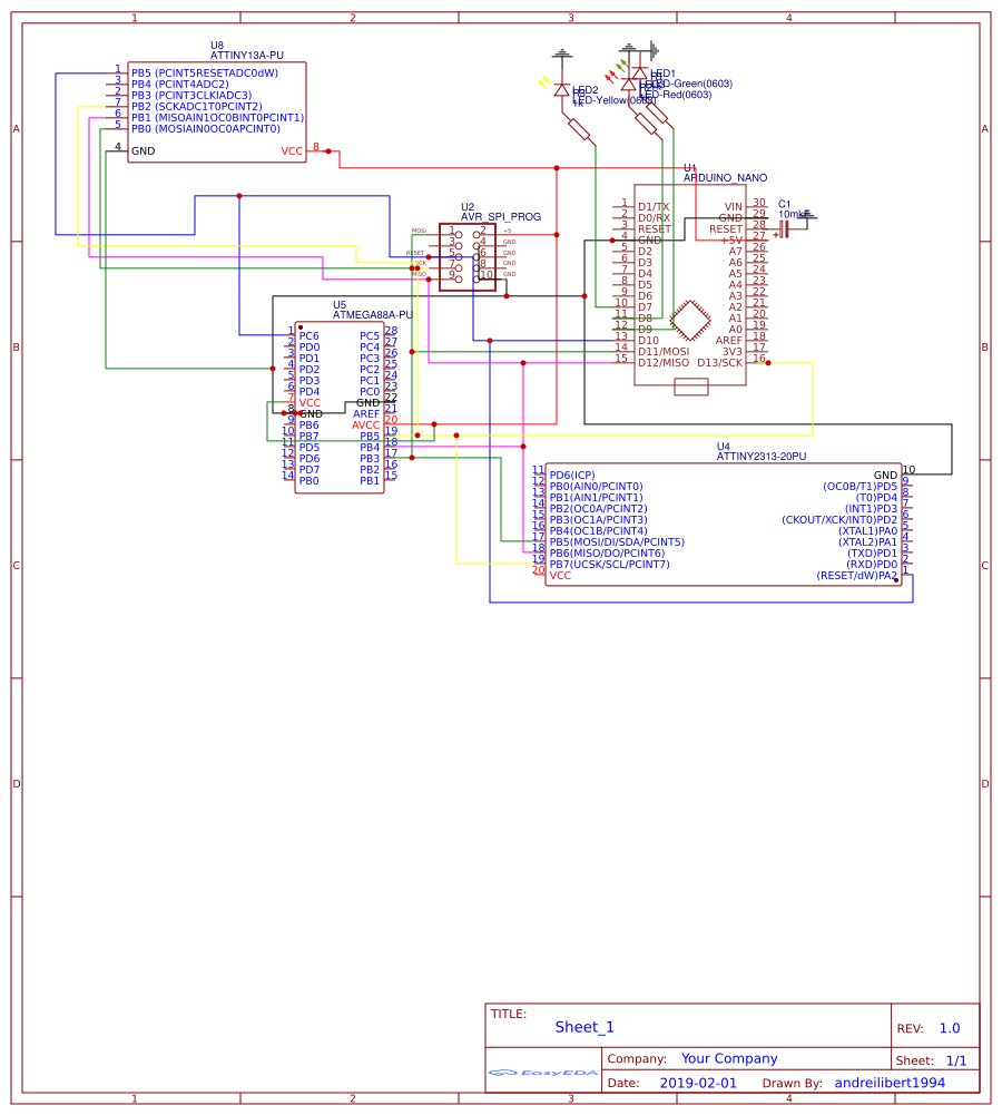 6 pin programming header Search EasyEDA