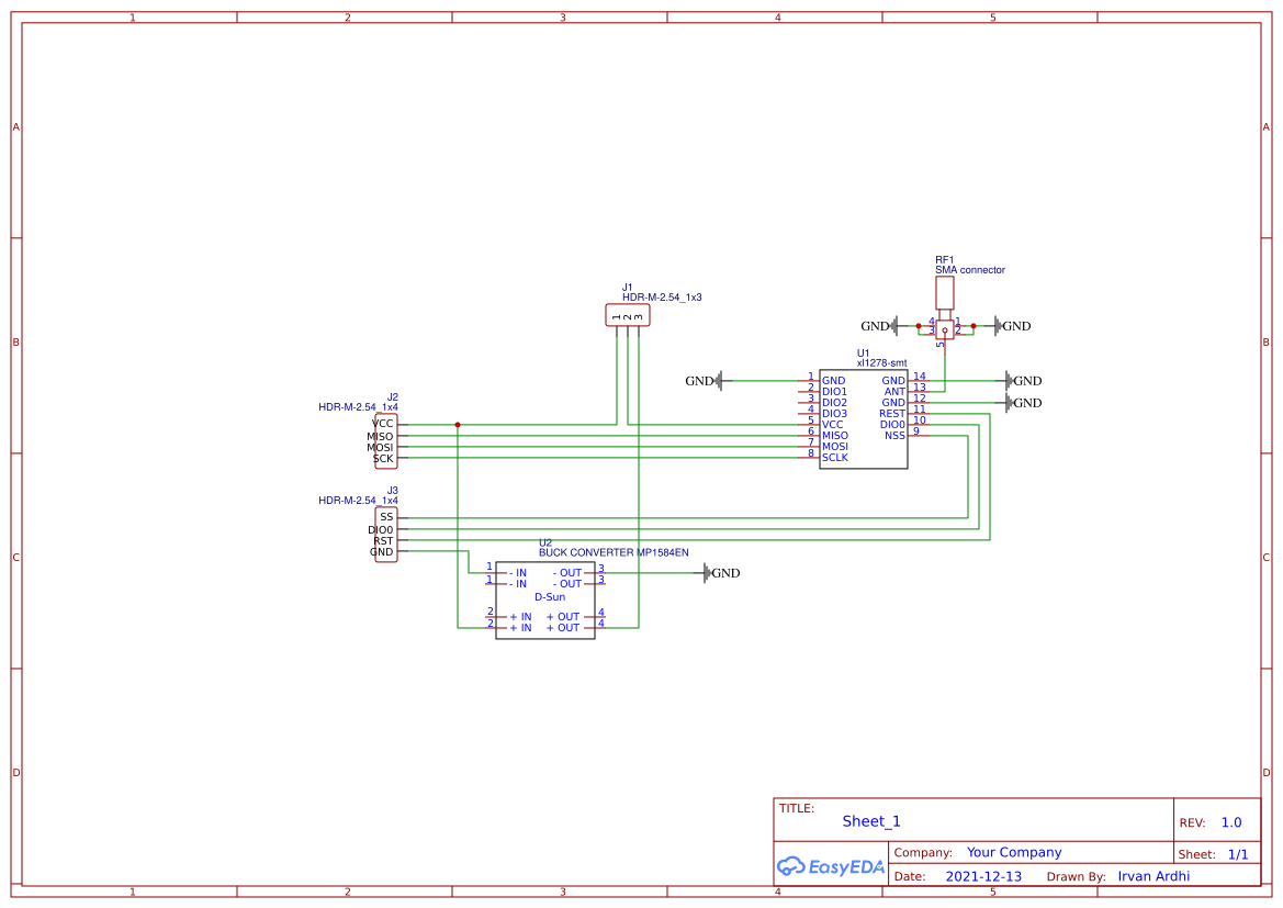 XL1278-SMT Buck Converter - EasyEDA open source hardware lab