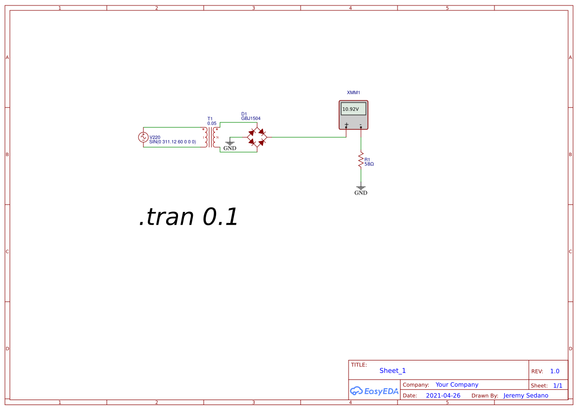Examen ejercicio 1 - EasyEDA open source hardware lab
