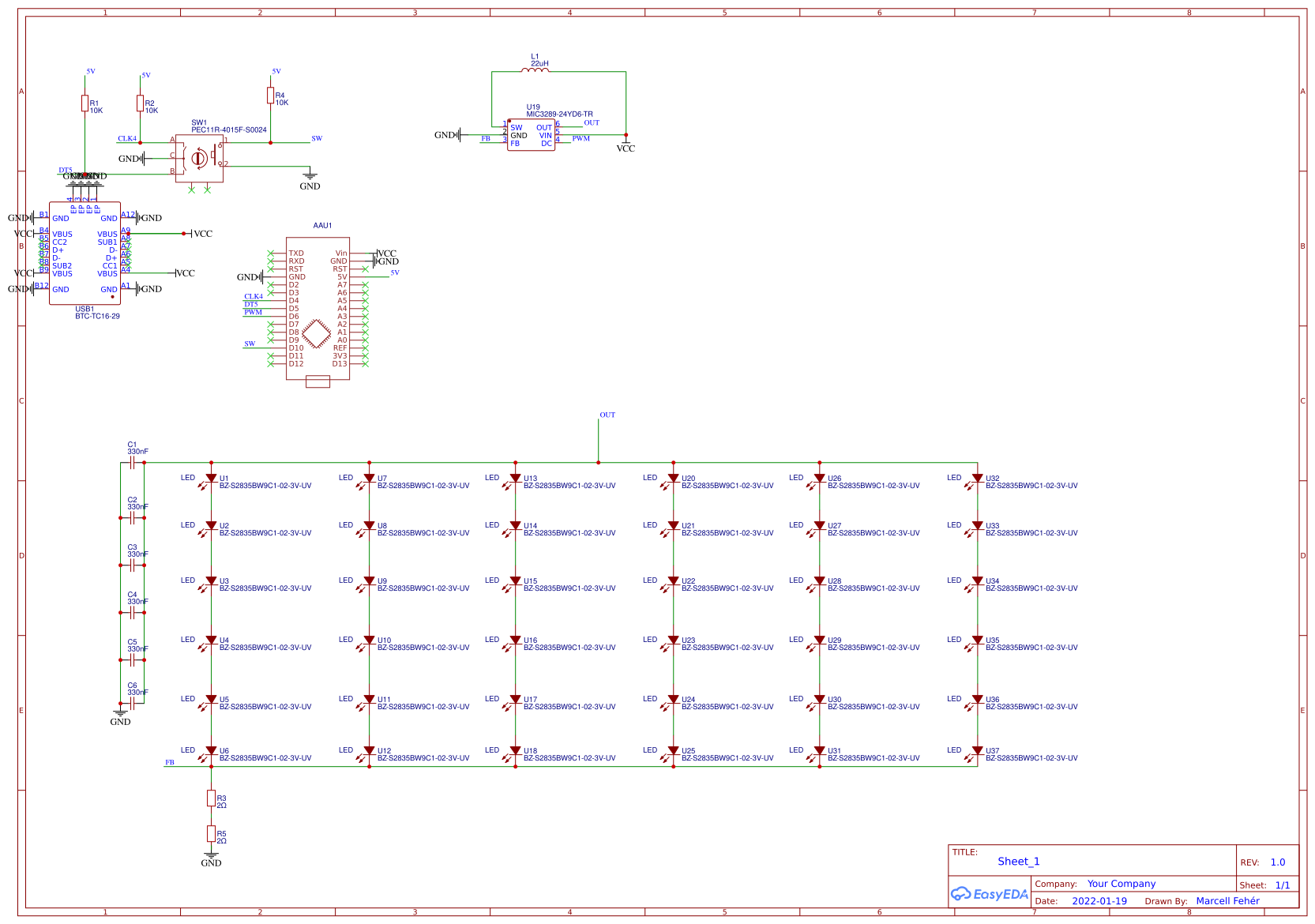 LedRing - EasyEDA open source hardware lab