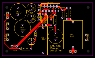 LM3886 Amplifier - OSHWLab