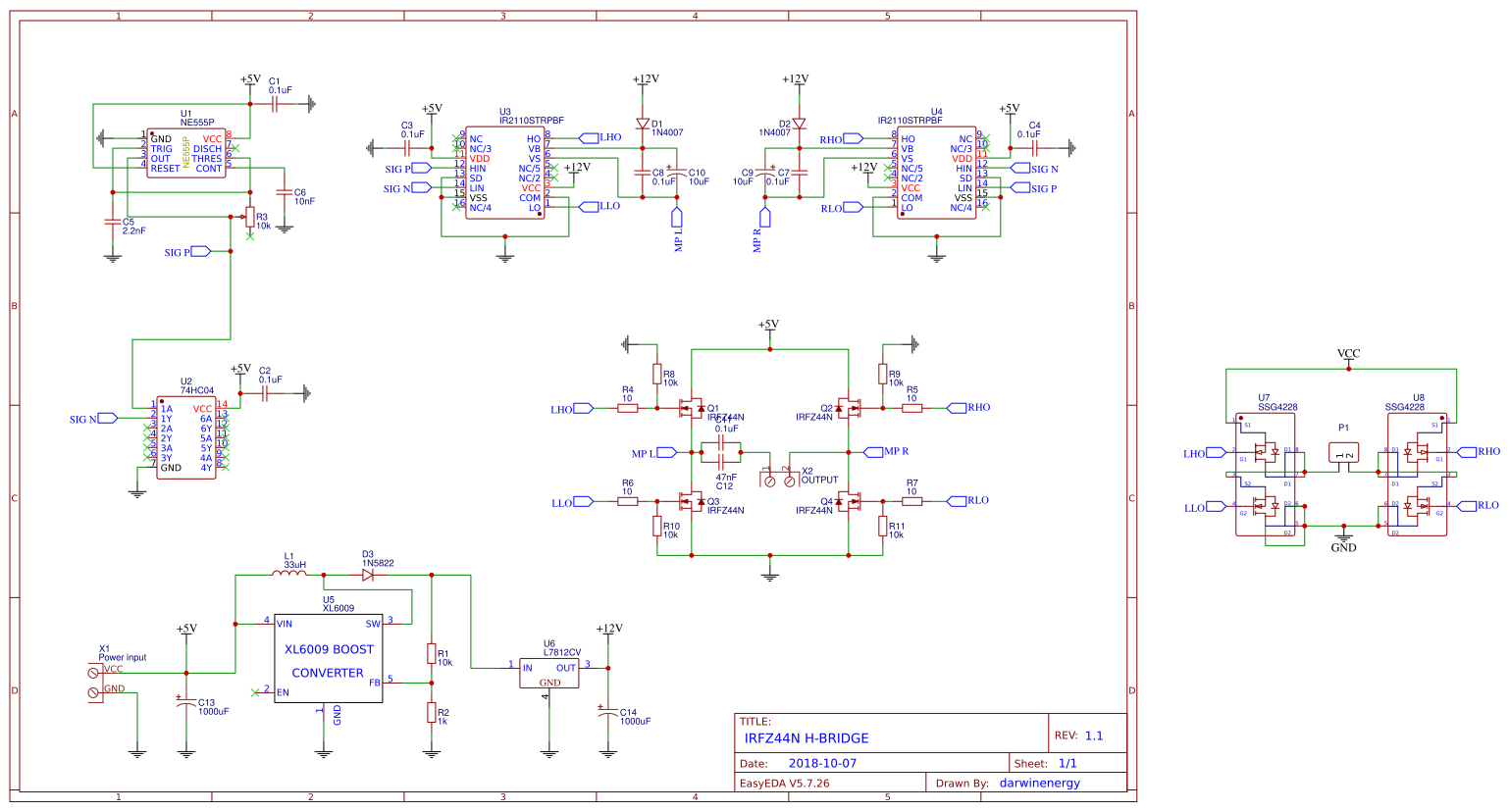 Wireless energy driver EasyEDA open source hardware lab
