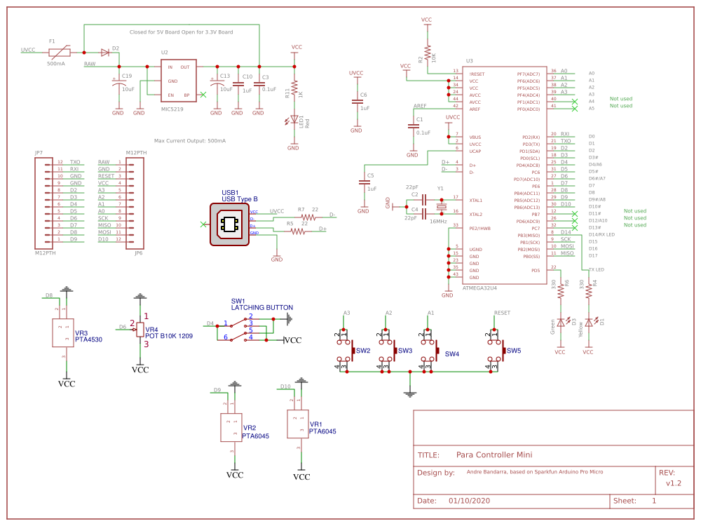 Para Controller Mini - EasyEDA open source hardware lab