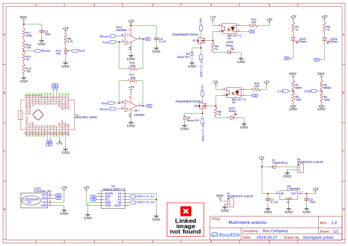 Testeur diode zener arduino - EasyEDA open source hardware lab