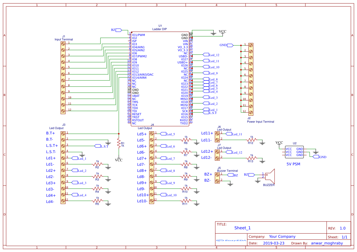 Ladder DIP EasyEDA open source hardware lab
