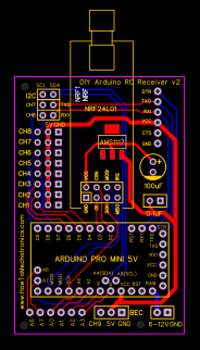 DIY Arduino based RC Receiver - EasyEDA open source hardware lab