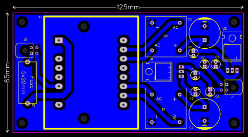 Power Supply 5V12V dual transformer - OSHWLab
