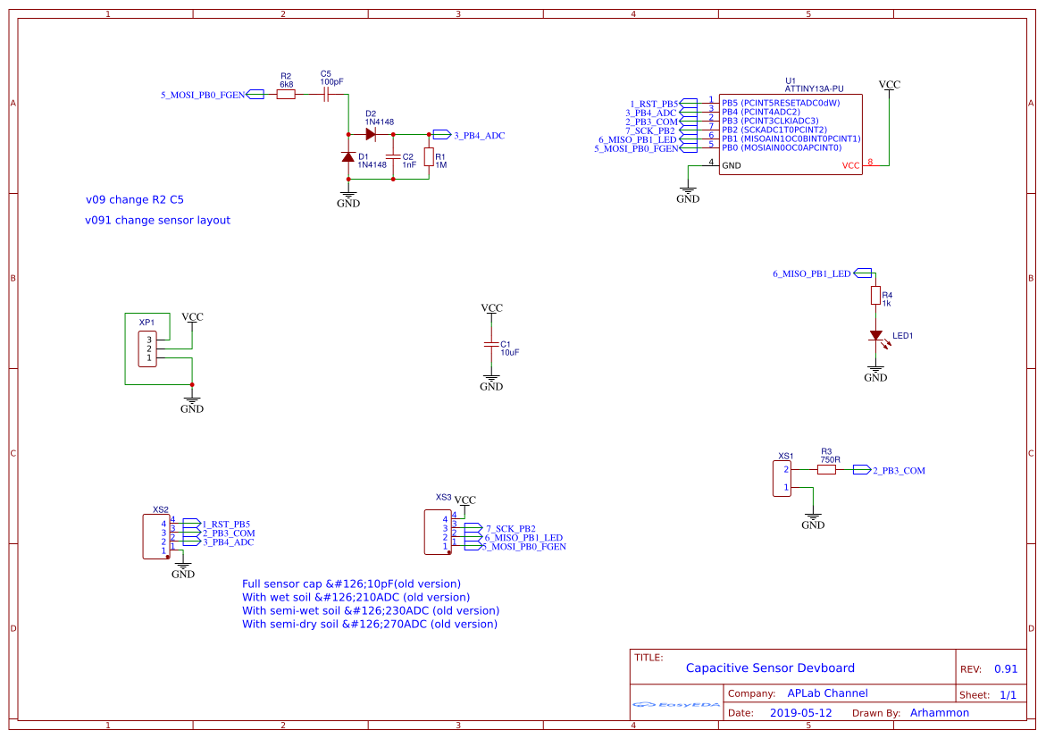 capacitive sensor - OSHWLab