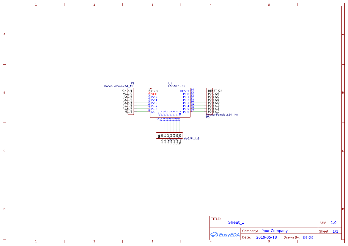 Embase pour E18-MS1 - Platform for creating and sharing projects - OSHWLab