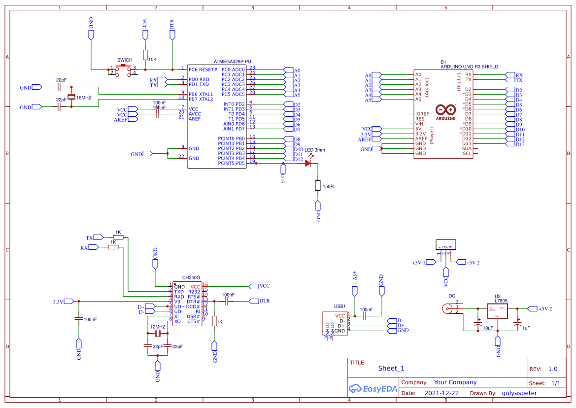 TavaszyUNO - EasyEDA open source hardware lab
