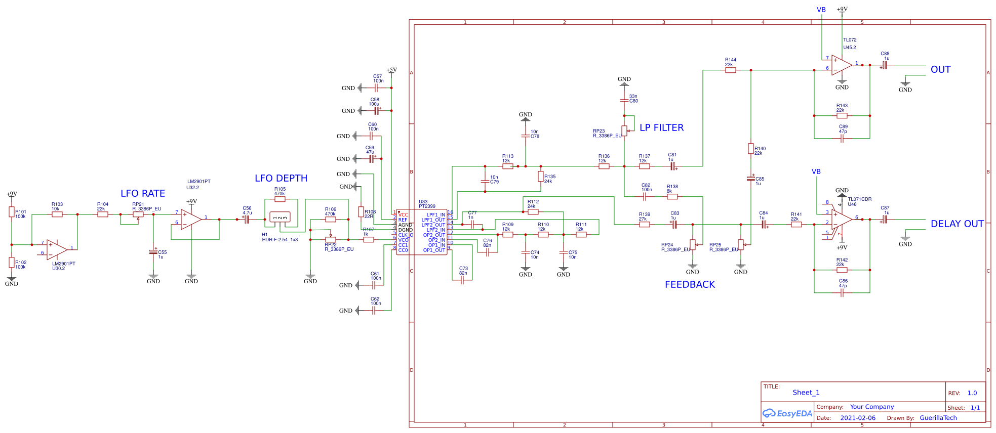 4way Preamp OSHWLab