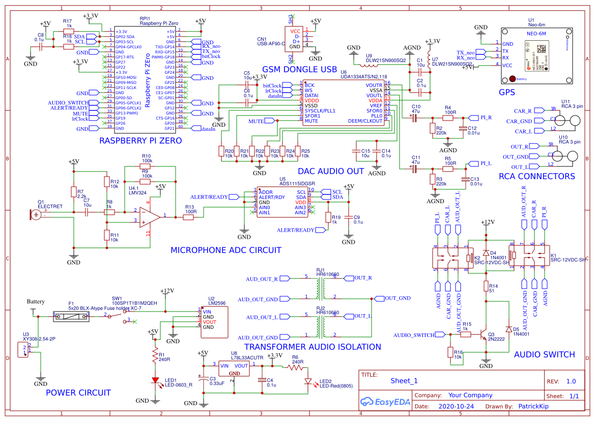 MediaBus_v1.0 - EasyEDA open source hardware lab