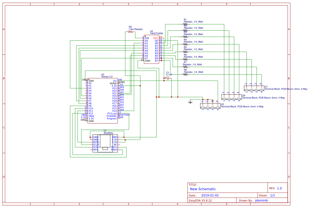 8 output pixel control V1 - EasyEDA open source hardware lab