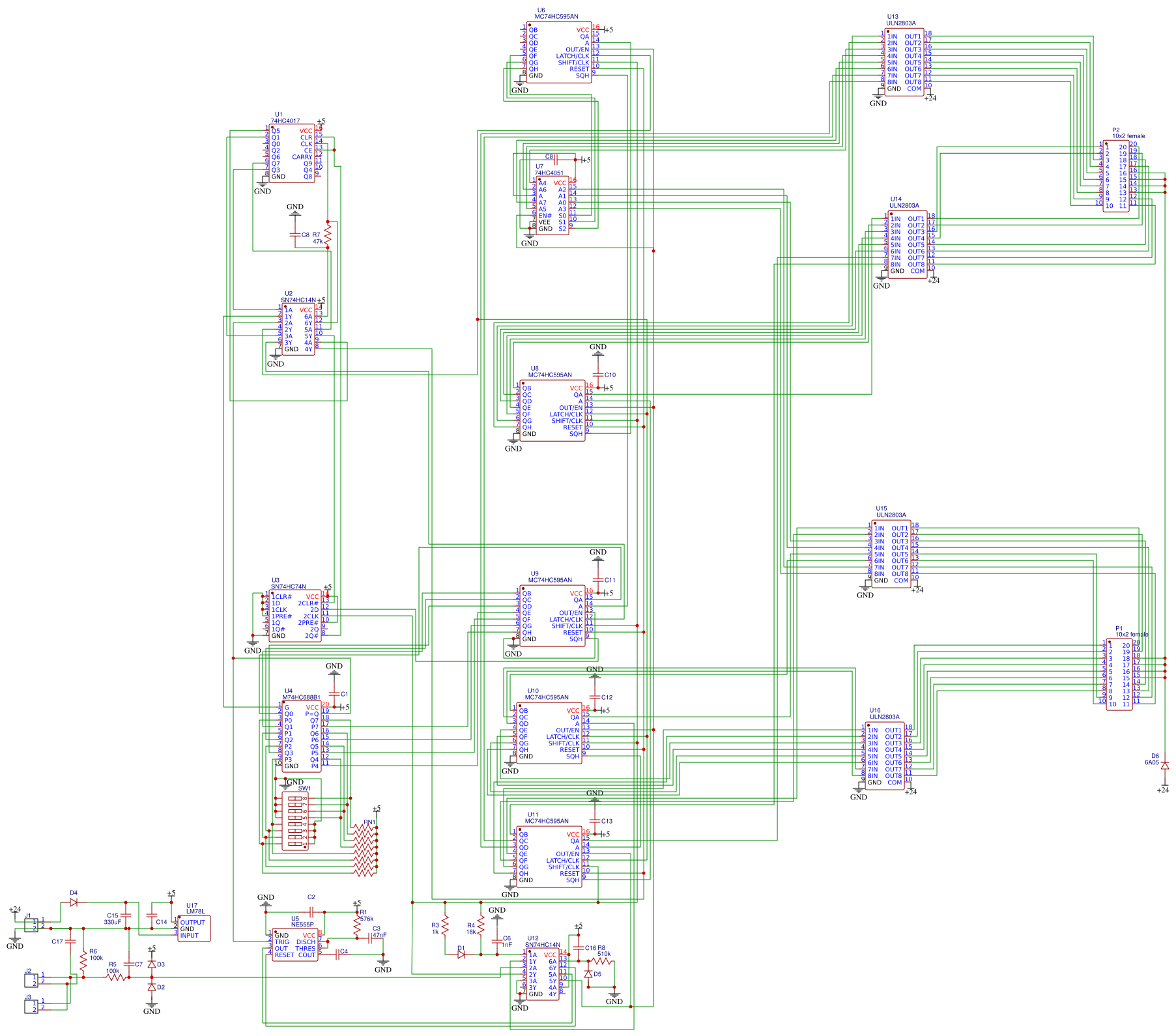 split flap display board EasyEDA open source hardware lab