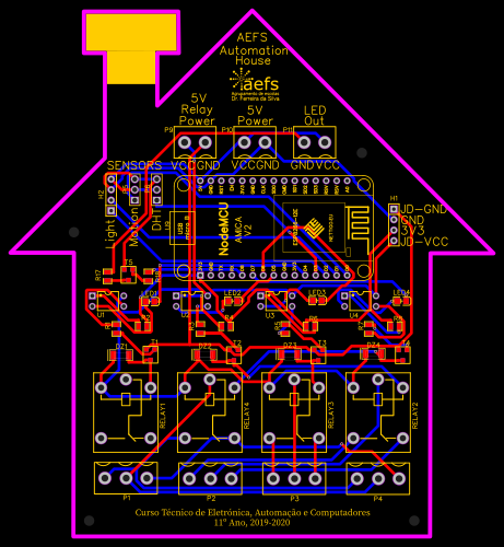 NodeMCU Automation House - OSHWLab