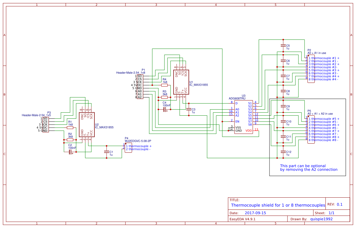 Thermocouple controller - OSHWLab
