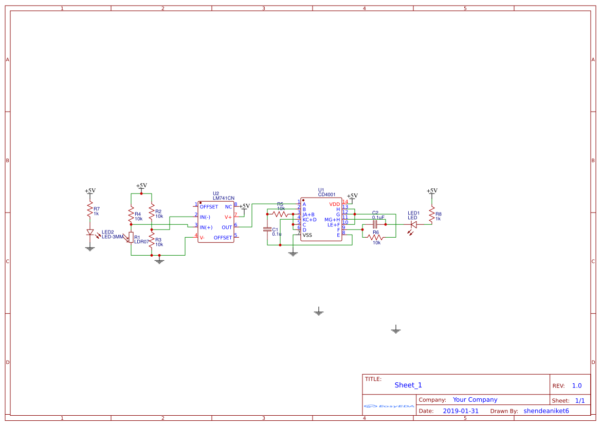 electronic letter box EasyEDA open source hardware lab